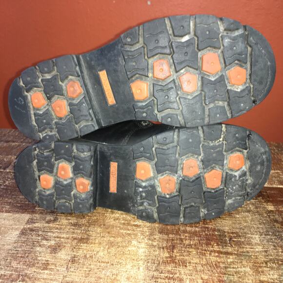 Harley Davidson Stealth Riding Boot Womens 9.5 Black Leather Biker Rocker 81641 - Picture 10 of 13